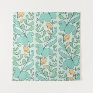 Tenture Floral Abstrait : Motif Vintage sans fil