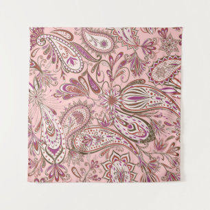 Tenture Floral Ethnique : Design Oriental Paisley.