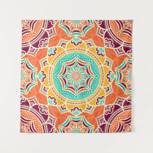 Tenture Floral Ethnique : Enchantant Un Design Sans Couche