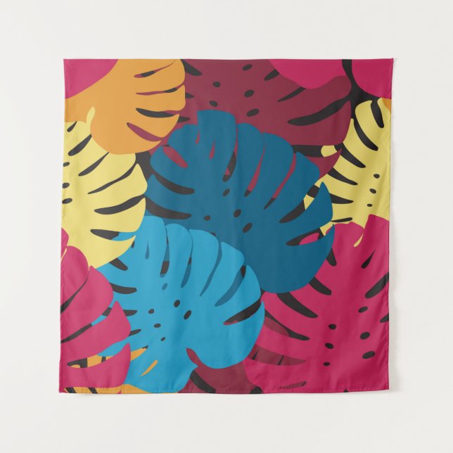 Tenture Floral seamless pattern. Background from bright le (Devant)