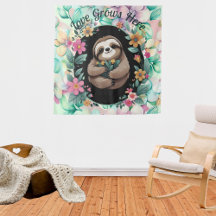 Floral Sloth Love pousse ici