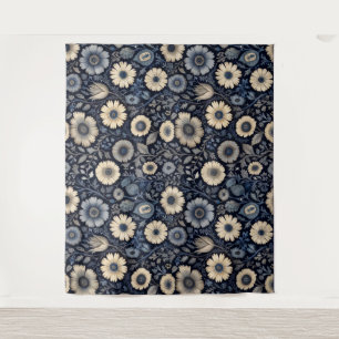 Tenture Florales artistiques d'Indigo Design Motif aquar