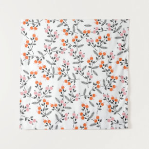 Tenture Flore de la Liberté : Broderie À Poignées