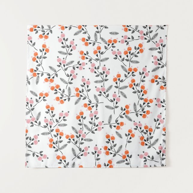 Tenture Flore de la Liberté : Broderie À Poignées (Devant)