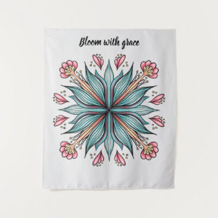 Tenture Flore printanière : géométrique