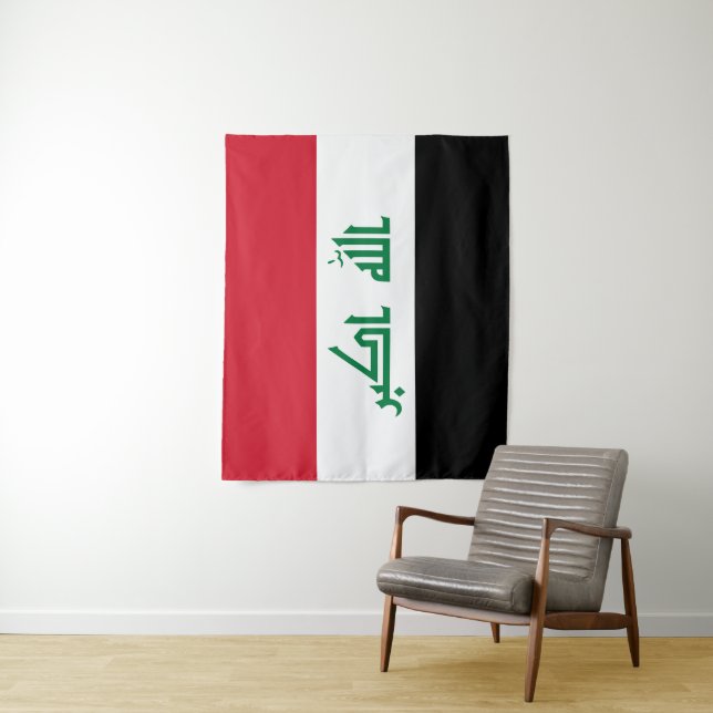 Tenture Flot d'Iraq (En situation)