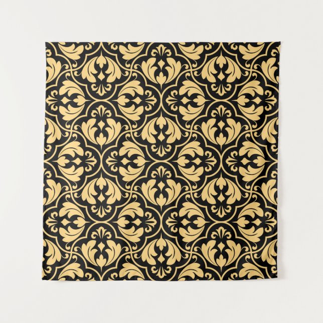 Tenture Flower geometric pattern. Seamless vintage backgro (Devant)