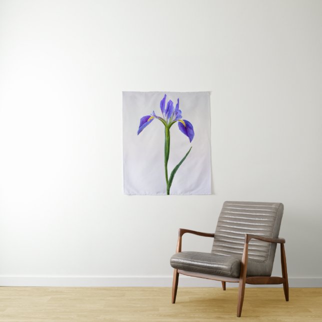 Tenture Flowers | Purple Iris Flower (En situation)