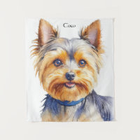 Fluffy Yorkshire Terrier Soft and Gentle Dog Art