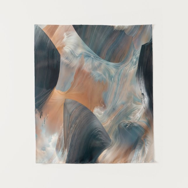 Tenture Flux Dreamscape Abstrait (Devant)