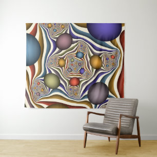 Tenture Flying Up Colorful Moderne Art Fractal Abstrait