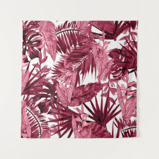 Tenture Foliage Aquarelle violet, Floral sans joint.