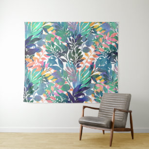 Tenture Foliage de la Jungle tropicale Aquarelle Verdure