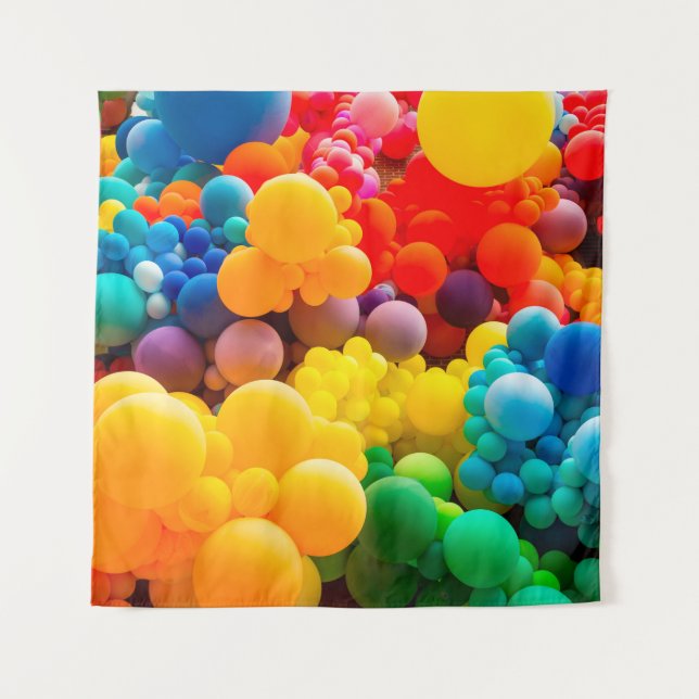 Tenture Fond abstrait lumineux de méli-mélo de co arc-en-c (Devant)