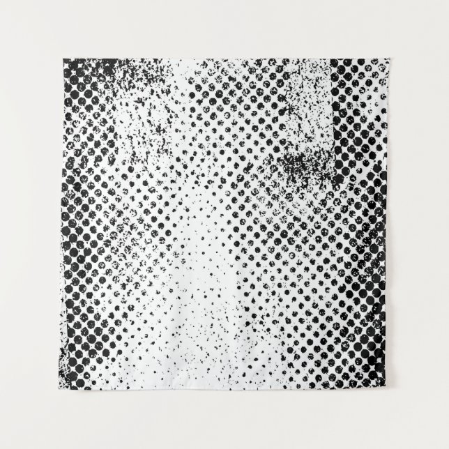 Tenture Fond abstrait noir et blanc vintage. Monoc (Devant)