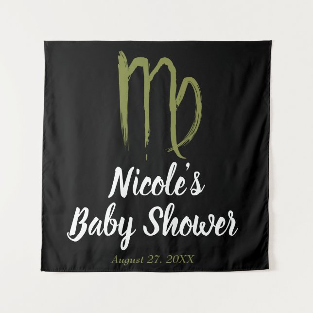 Tenture Fond astrologique Vierge août septembre (Devant)