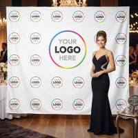 Fond avec logo d'entreprise blanc | Décoration pou