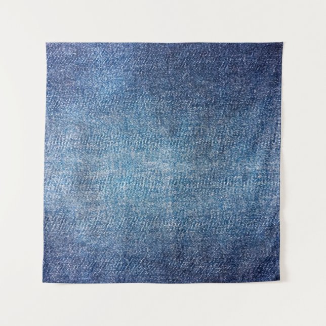 Tenture Fond bleu, texture de jeans en denim. D (Devant)