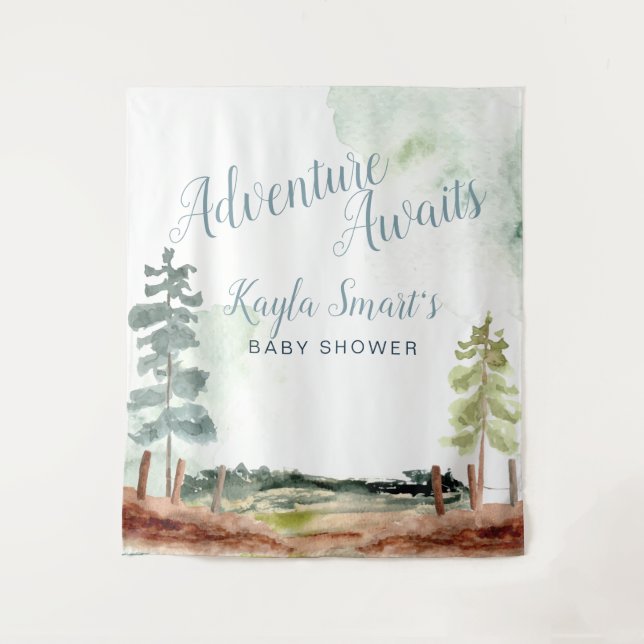 Tenture Fond d'aventure attend (Devant)