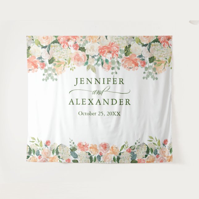 Tenture Fond de cabine photo extra-large Fleurs de pêcher (Devant (Horizontal))