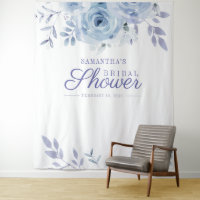 Fond de cabine photo floral lilas pour une baby sh