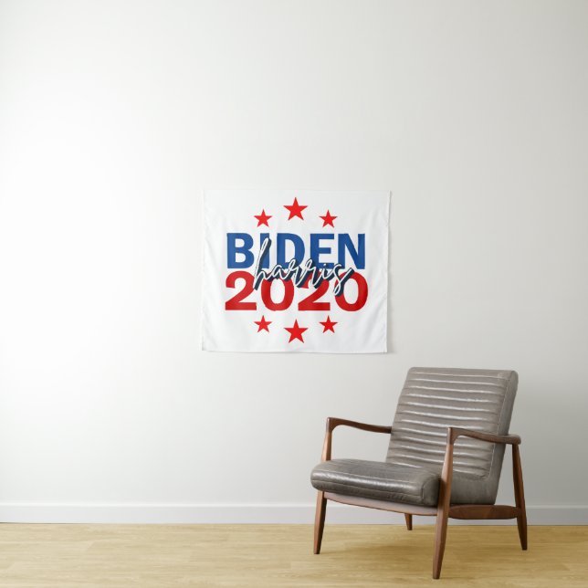 Tenture Fond de campagne électorale Biden Harris 2020 (En situation (horizontale))