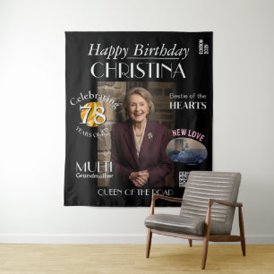 Tenture Fond de couverture de magazine personnalisé pour a