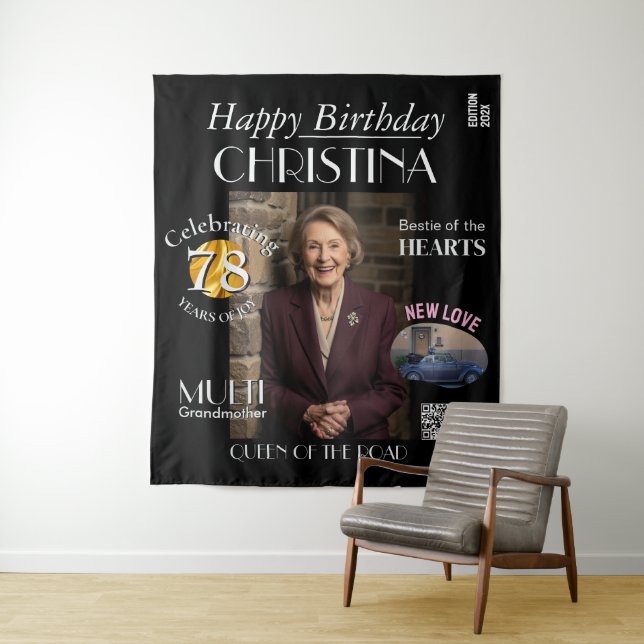 Tenture Fond de couverture de magazine personnalisé pour a (En situation)