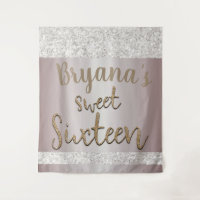 Fond de décor Blanc Étincelle Paillettes Blush Ros