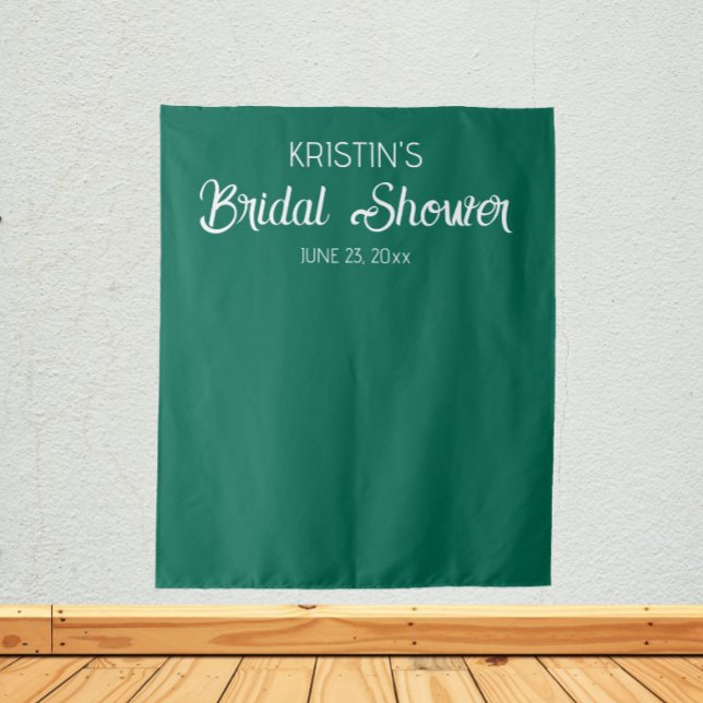 Tenture Fond de décor de fête de mariage vert émeraude (In Situ)
