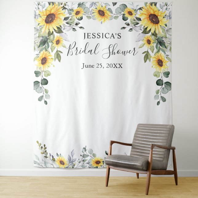 Tenture Fond de décor de mariage élégant eucalyptus pour s (En situation)