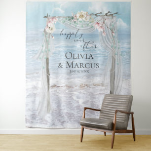 Tenture Fond de Décor de Mariage Floral Beach Arbor pour P