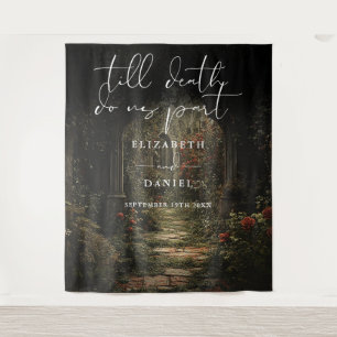 Tenture Fond de décor de mariage gothique floral jusqu'à l