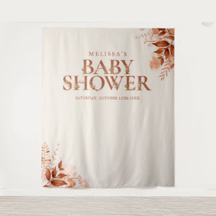Tenture Fond de décor de photo de baby shower Floral Rusti