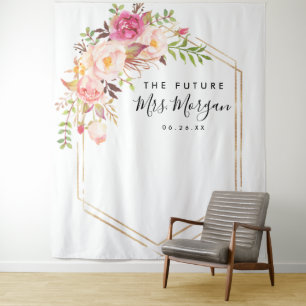 Tenture Fond de décor Floral Rustique pour la future Mme p
