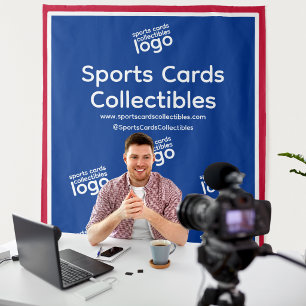 Tenture Fond de Décor Logo Cartes de Sport Rétro