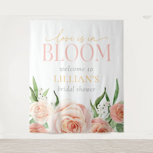Tenture Fond de décor photo floral rose pâle pour l'amour