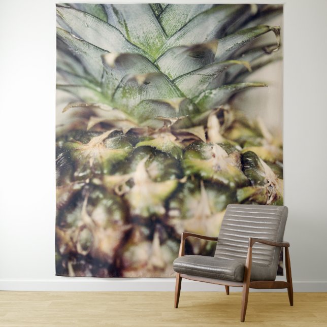 Tenture Fond de Décor Photographique Ananas Tropical (En situation)