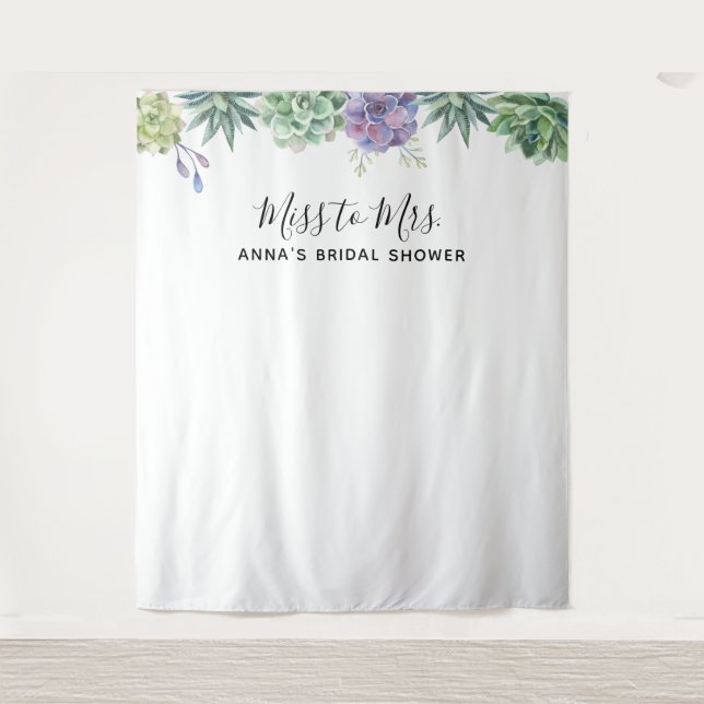 Tenture Fond de décor pour Baby Shower de mariage aux succ (Devant)