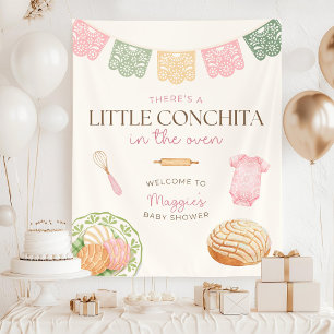 Tenture Fond de décor pour Baby Shower pour petite Conchit