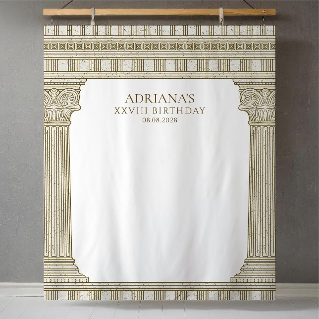 Tenture Fond de décor pour fête d'anniversaire élégante (Créateur téléchargé)