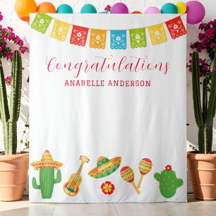 Tenture Fond de décor pour fête de fin d'études sur le thè