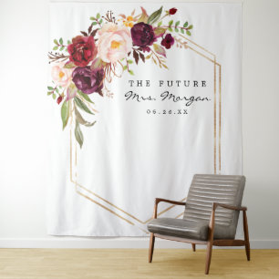 Tenture Fond de décor pour future Mme pour enterrement de 