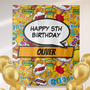 Tenture Fond de décor pour l'anniversaire de super-héros d