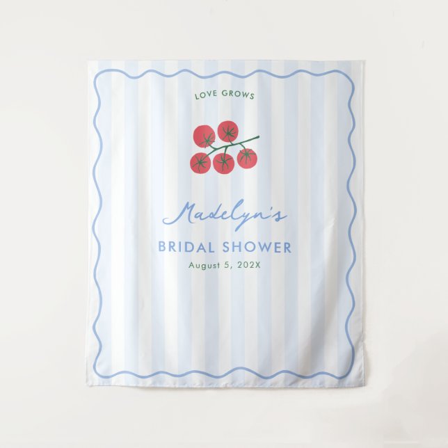 Tenture Fond de décor pour mariage avec vigne de tomate mo (Devant)