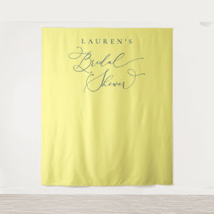 Tenture Fond de décor pour photo de Baby Shower Jaune et N