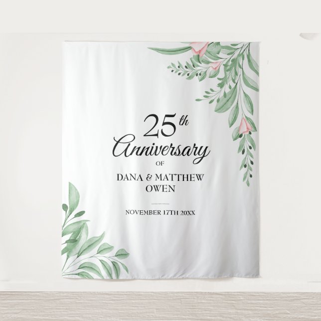 Tenture Fond de décor pour photo de la 25e anniversaire Bl (Devant)