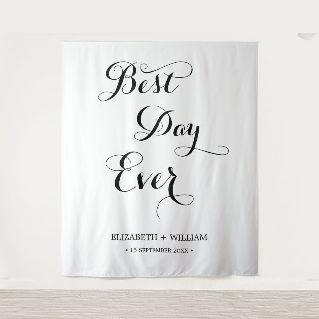 Tenture Fond de décor pour photo de mariage en calligraphi (Devant)