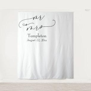 Tenture Fond de décor pour photo « Mr & Mrs Simple » align