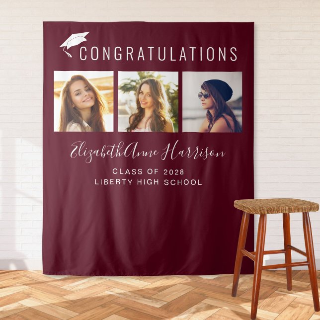 Tenture Fond de décor pour photobooth de fête de fin d'étu (Créateur téléchargé)